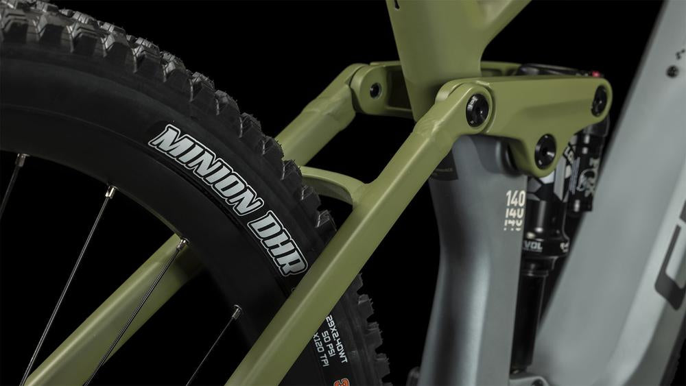 CUBE Stereo Hybrid 140 HPC TM 750 Flashgrey/Olive 2023
