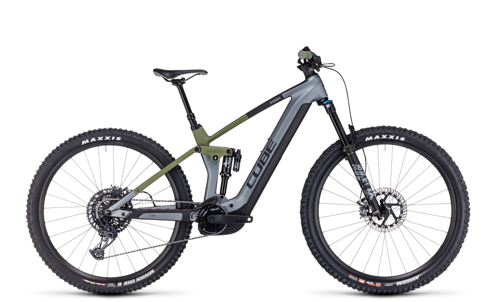 CUBE Stereo Hybrid 140 HPC TM 750 Flashgrey/Olive 2023